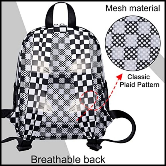 Clear Mini Backpack PVC See Through Stadium Approved Security Travel Daypack main image 5